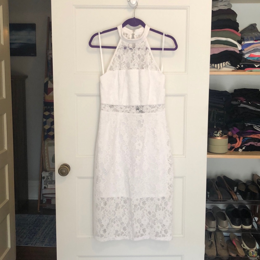 NWT BCBGeneration White Lace Dress